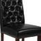 Flash Furniture 18.5 W, 27.5 L, 39.75 H 4-BT-P-BK-LEA-GG - alternate 6
